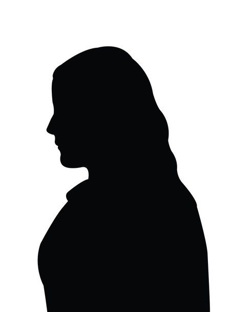 жінка голова силует вектор
 - Вектор, зображення