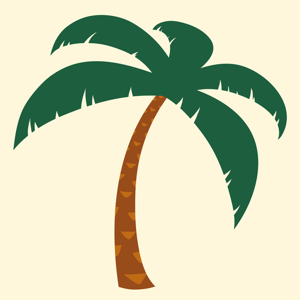 tropische palm tree illustratie - Vector, afbeelding