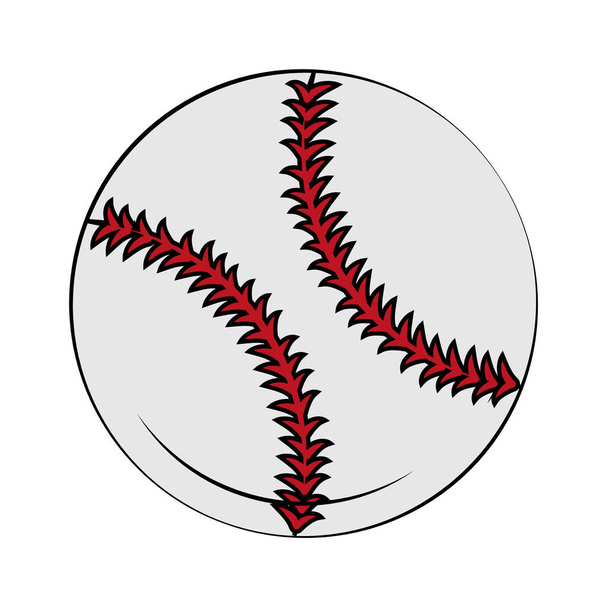 Baseball pallo eristetty
 - Vektori, kuva