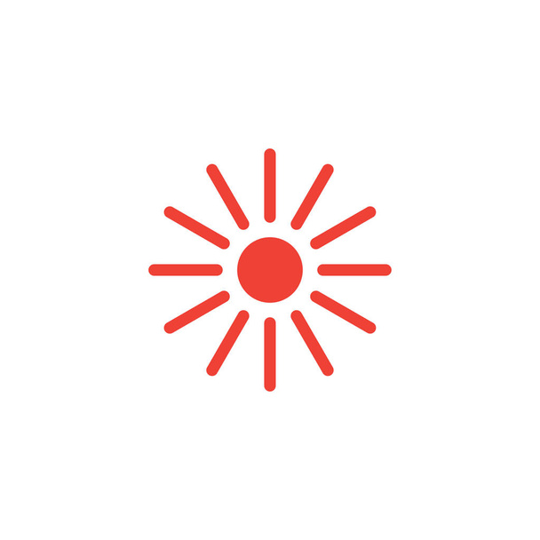 Sun hot icon graphic design template illustration - Vector, Image