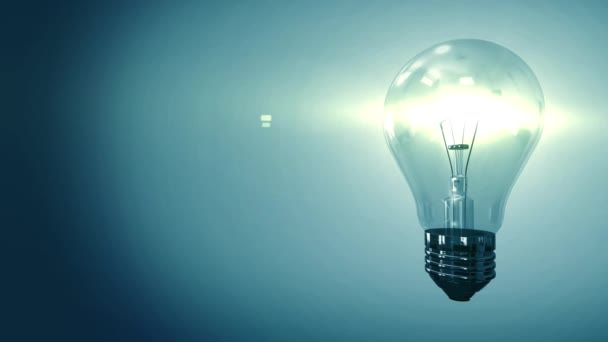  4K Light bulb Creative innovation and solution concept Idea on background - Footage, Video