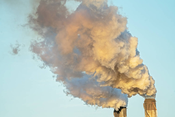 Smoke Pollution From A Sugar Mill Factory - Photo, Image