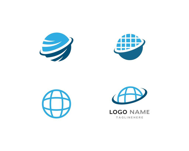 Globus-Abbildung Logo-Vektor - Vektor, Bild