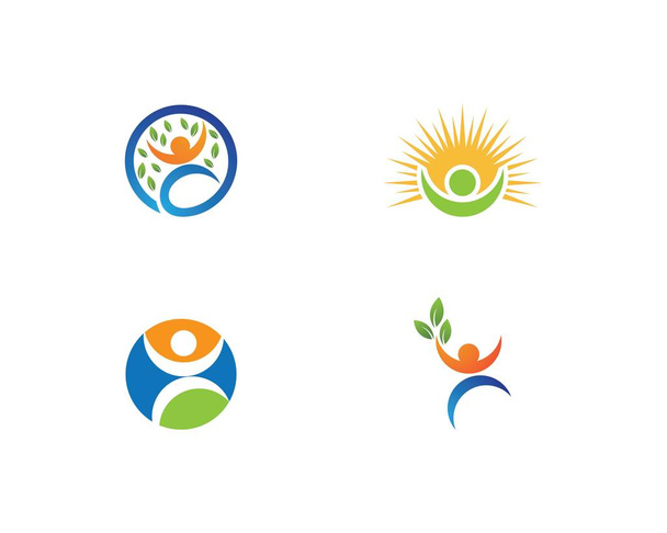 Шаблон логотипу здорового життя
 - Вектор, зображення