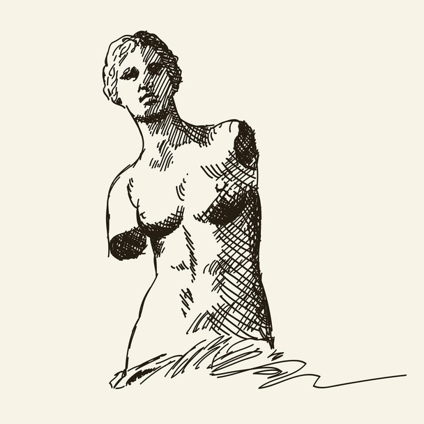 Figure statue of Venus. - Vector, Image