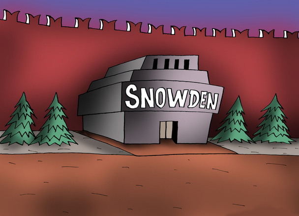 Caricatura. Mausoleo de Snowden
 - Foto, imagen