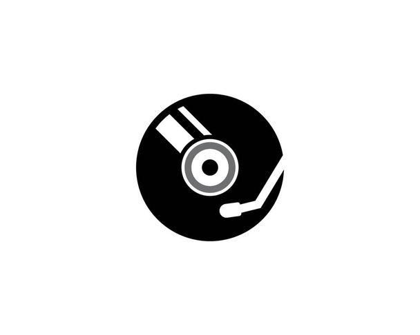 Vinyl music record icon - Вектор, зображення