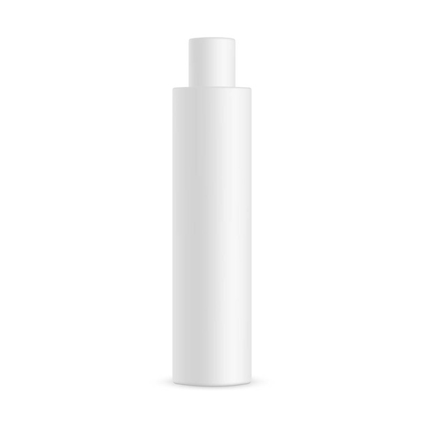 Shampoo bottle mockup isolated on white background. Vector illustration - Vector, Imagen