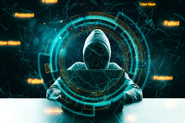 Hacking and attack concept - Photo, Image
