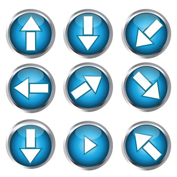 Buttons for web design, arrow icon set - Fotó, kép