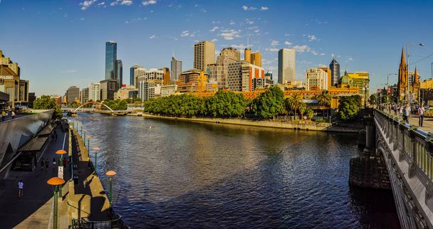 Красивый панорамный вид на Мельбурн
 - Фото, изображение