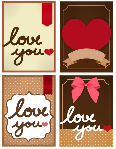 Sevgililer günü kartı - Vektör, Görsel