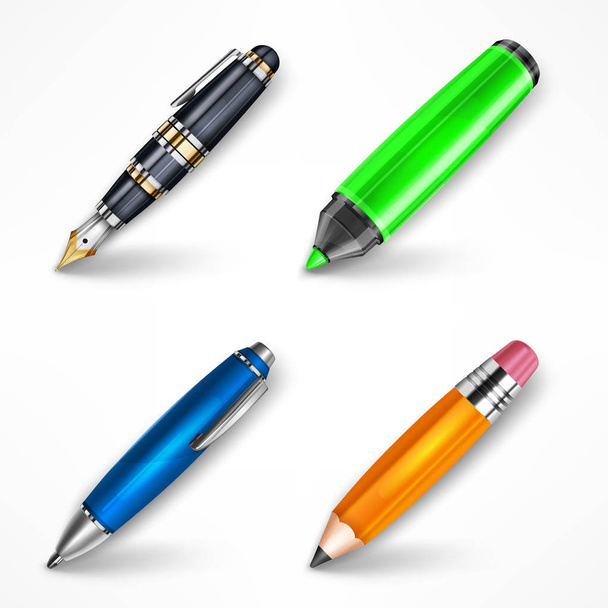 Pens set - Vector, afbeelding