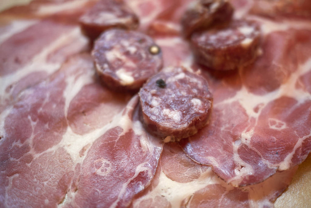 Cold cuts with salami and coppa - Photo, Image