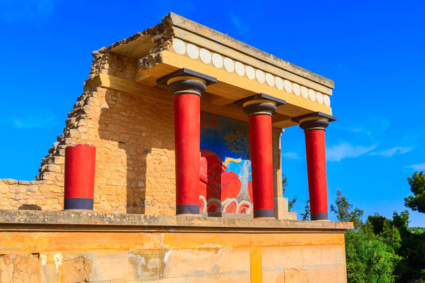 Knossos, Kreta ruiny Pałacu Minojskiego, Grecja - Zdjęcie, obraz