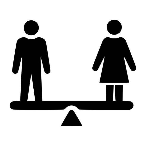 Gender equality symbol with a white background - Photo, Image