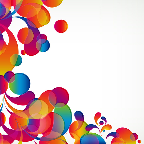 Abstract colorful arc-drop background. Vector. - Vettoriali, immagini