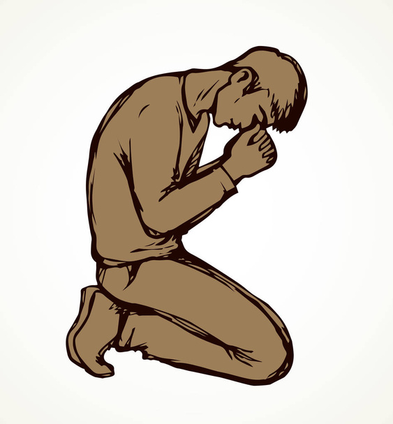 Векторное изображение молящегося
 - Вектор,изображение
