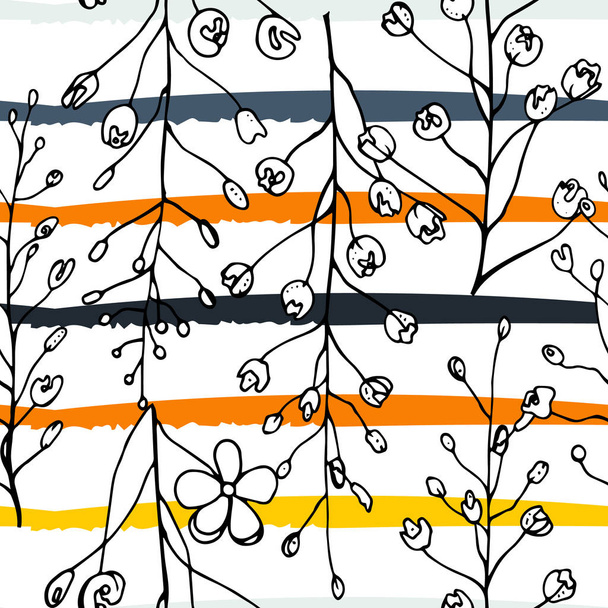 Tropical, modern stripes motif - Vetor, Imagem