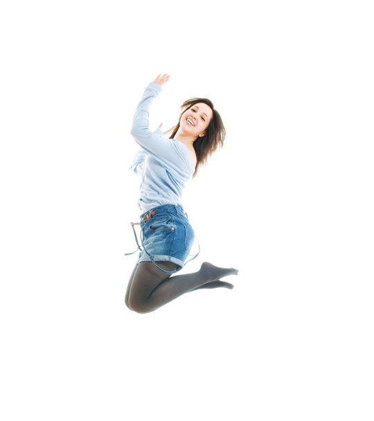 Woman jumping - Foto, afbeelding