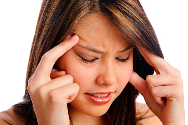 headache pain migraine woman - Foto, imagen
