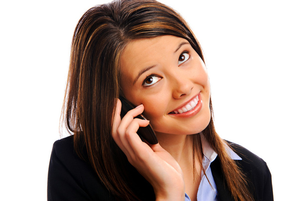 Businesswoman on a call - 写真・画像
