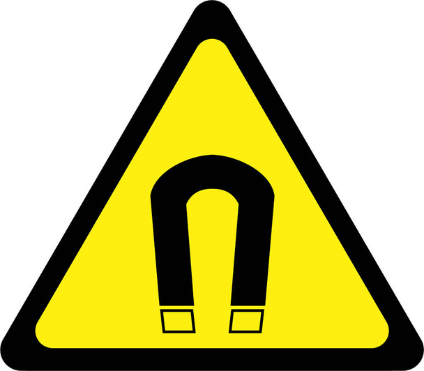 Figyelmeztető jel a mágneses mező - Fotó, kép