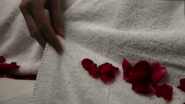 Massage in de spa van een schoonheid - Video