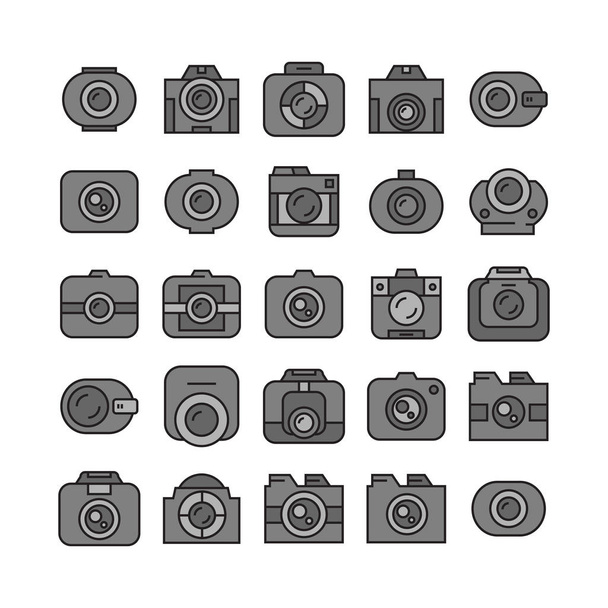 ilustração vetorial de câmeras, Conjunto
 - Vetor, Imagem