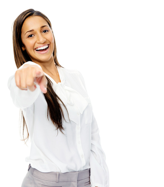 Pointing businesswoman - Foto, immagini