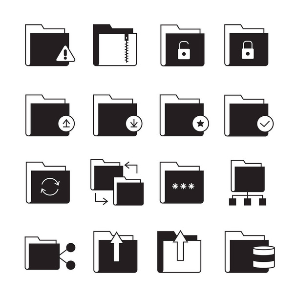 vector illustration of tech icons - Διάνυσμα, εικόνα