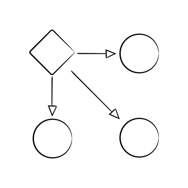 vector ilustración de diagrama, plantilla
  - Vector, Imagen