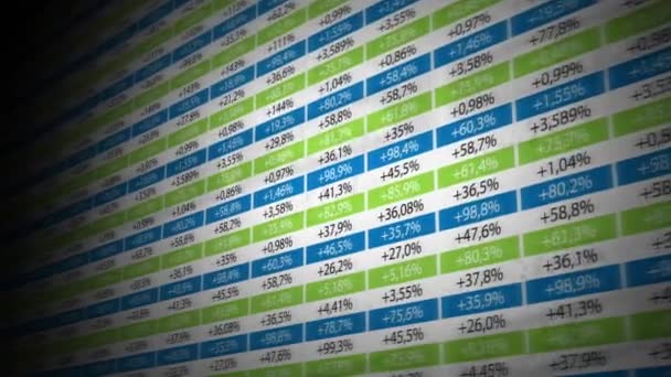 Beurs en Exchange background loop/4k-animatie van een Business Stock Exchange-markt achtergrond met gegevens en nummers naadloze looping - Video