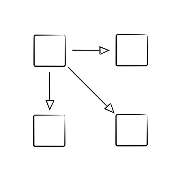 vektorillusztráció diagram, sablon  - Vektor, kép