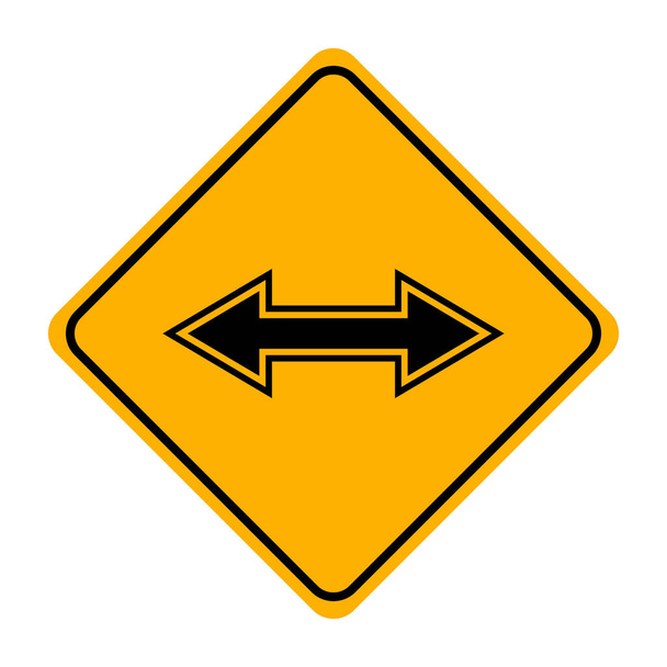 Pfeil Zeichen Symbol auf weißem Hintergrund - Vektor, Bild