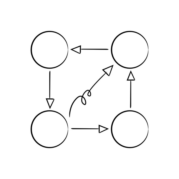 Vektorová ilustrace diagramu, šablona  - Vektor, obrázek