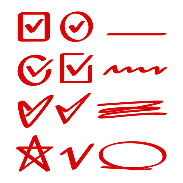 vector illustration of checkmarks  - Vector, Image