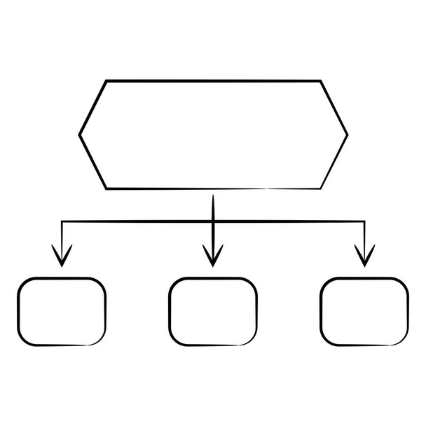 Vektorová ilustrace diagramu, šablona  - Vektor, obrázek