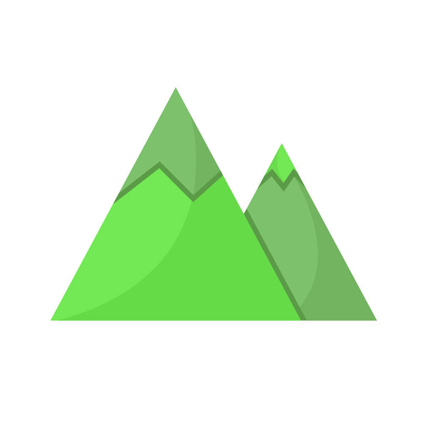 Icono web. Ilustración vectorial de montañas
 - Vector, Imagen