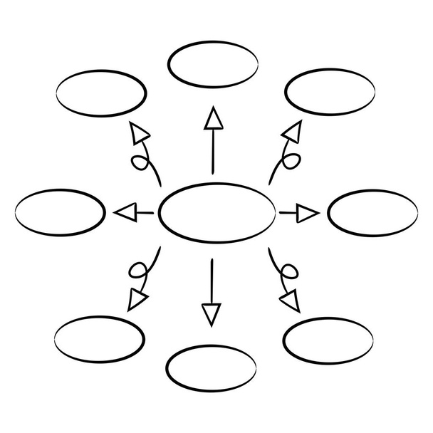 vector ilustración de diagrama, plantilla
  - Vector, Imagen