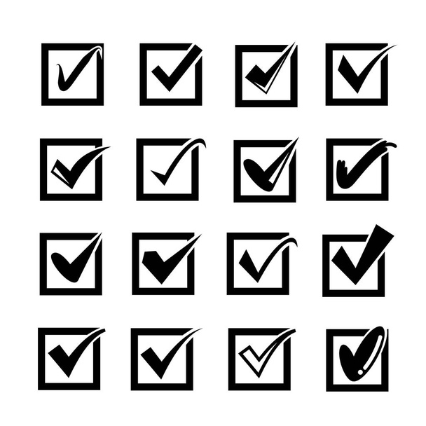 vector illustration of checkmarks - Vector, Image