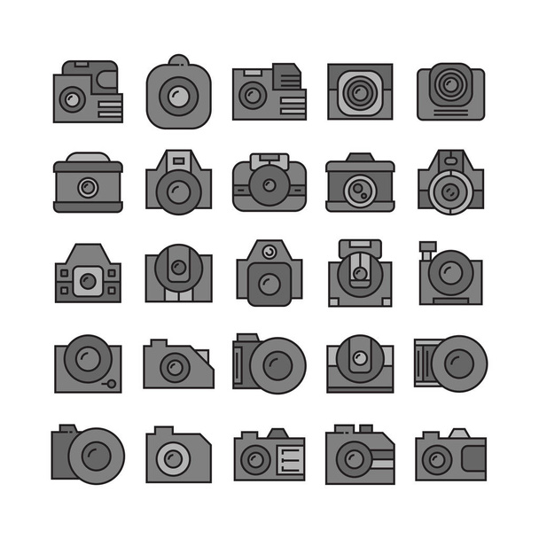 vector de ilustración de cámaras, Conjunto
 - Vector, imagen