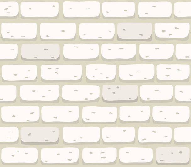 Λευκό τούβλο τοίχο υφή απρόσκοπτη διανυσματικά εικονογράφηση - Διάνυσμα, εικόνα