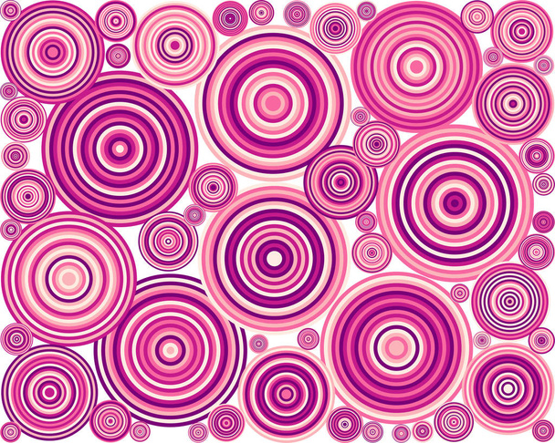 abstraktní generativní kresba barva rozdělené kruhy tečky pozadí ilustrace - Vektor, obrázek