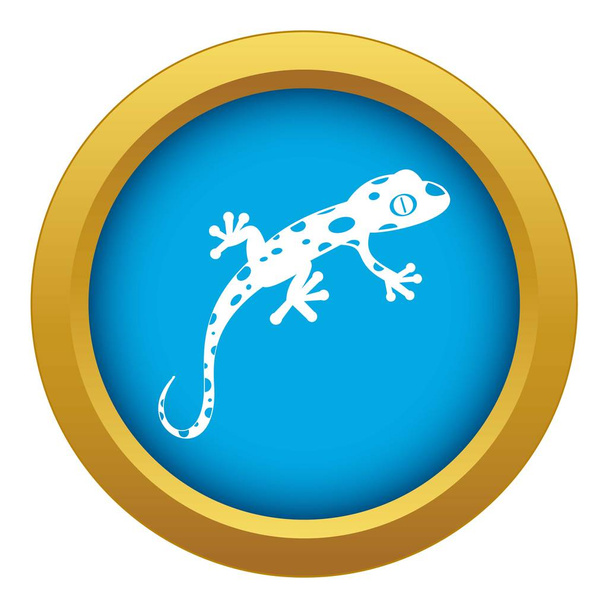 Camaleón icono azul vector aislado
 - Vector, imagen