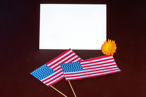 Листівка на святкування дня президента в Америці, день ветеранів, День незалежності - Фото, зображення