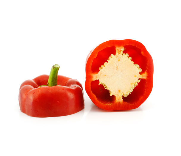 červená paprika papriky izolovaných na bílém pozadí - Fotografie, Obrázek