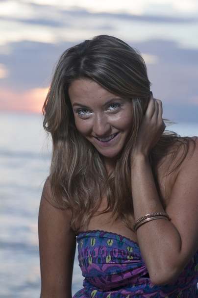 Pretty young woman at the beach - Fotografie, Obrázek