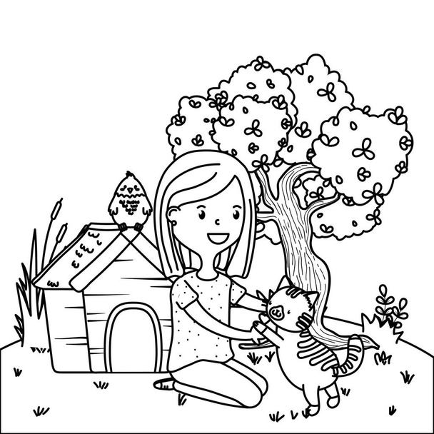дитинство щасливий дитячий мультфільм
 - Вектор, зображення