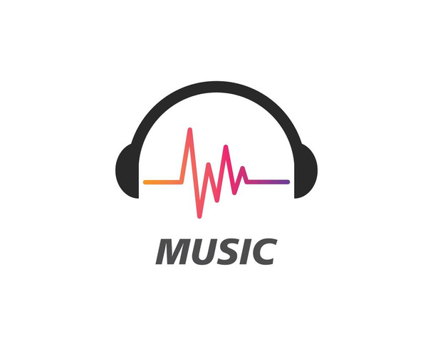 vector del logotipo de música de onda de sonido
 - Vector, Imagen
